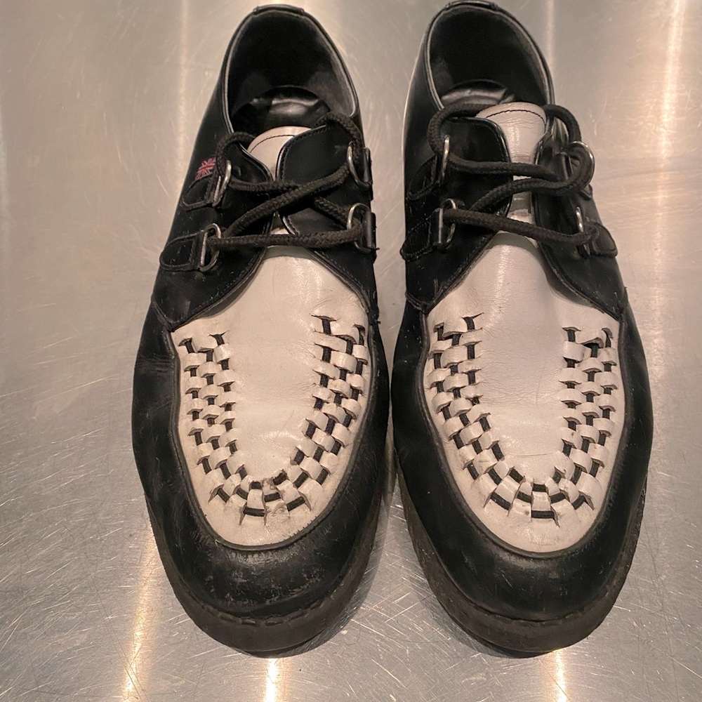 TUK Black and White Creeper MADE IN ENGLAND